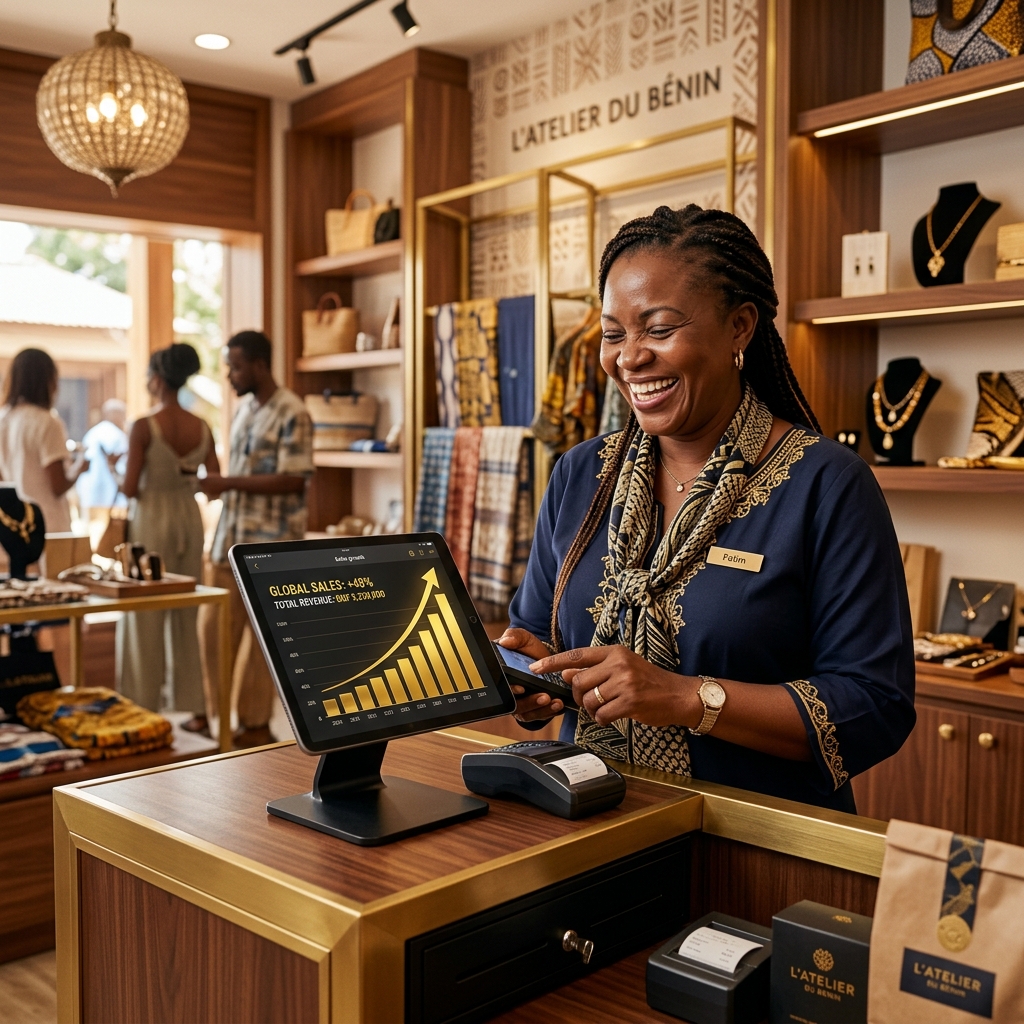 Boutique e-commerce et point de vente physique unifié à Cotonou